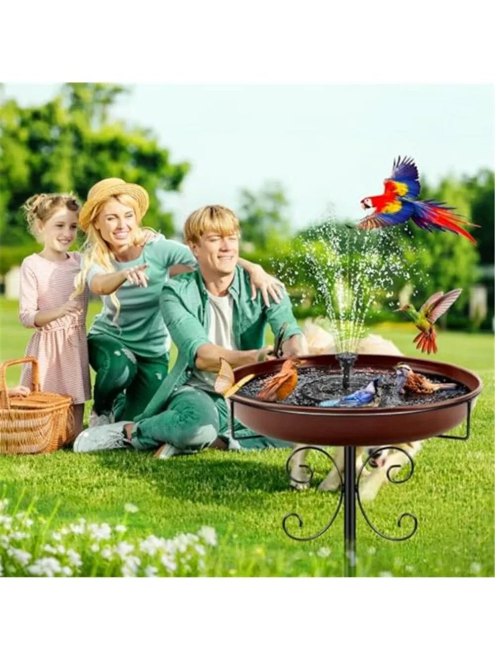 New Heavy Duty Bird Baths for Outdoors, 35In Outdoor Freestanding Birdbaths